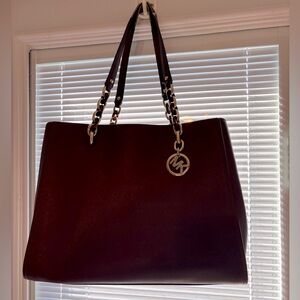 Michael Kors Burgundy Tote